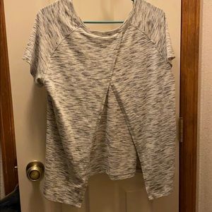 Lululemon open back grey shirt